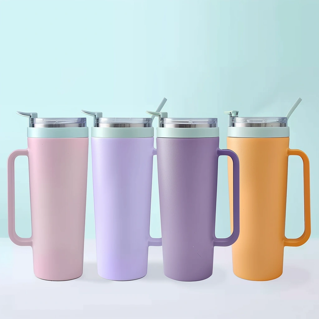 Beasea - Bicchieri In Acciaio Inox Isolanti 250ml, Conf. Da 4